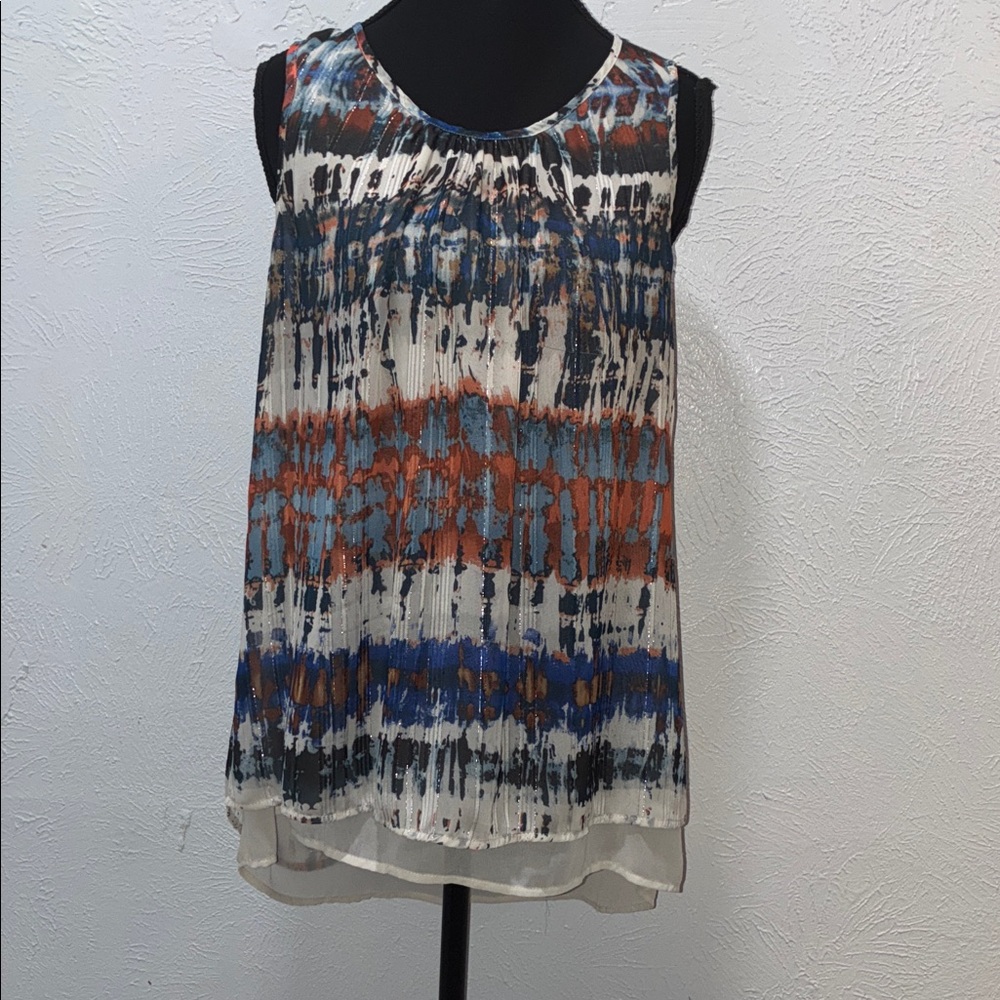 Daniel Rainn Multicolor Sleeveless Blouse